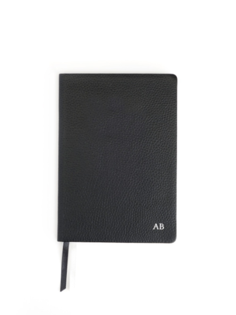 ROYCE - Executive Pebble Grain Leather Journal, Black